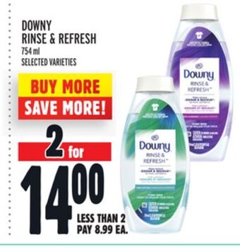 Metro Downy rinse & refresh offer