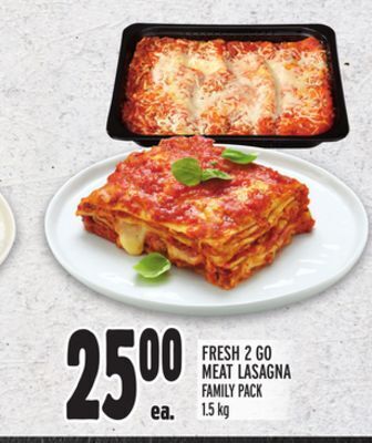 Metro Fresh 2 go meat lasagna offer