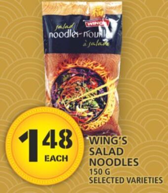 Food Basics Wing's salad noodles offer