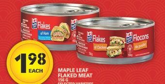 Food Basics Maple leaf flaked meat offer
