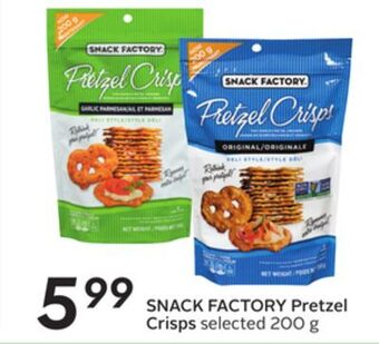 Sobeys Snack factory pretzel crisps offer