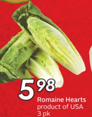 Sobeys Romaine hearts offer