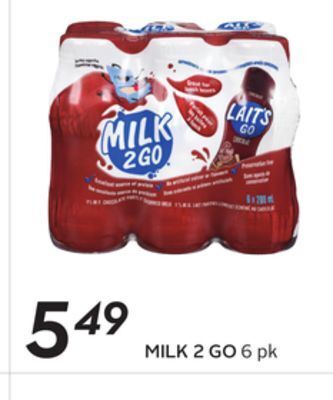Sobeys Milk 2 go offer