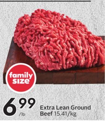 Sobeys Extra lean ground beef offer