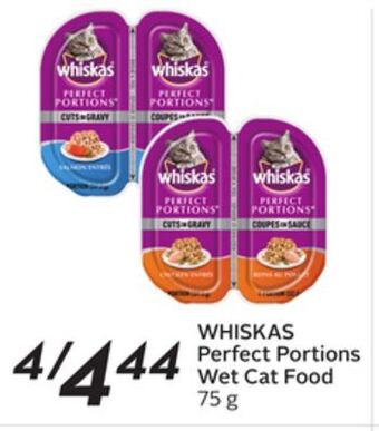 Sobeys Whiskas perfect portions wet cat food offer