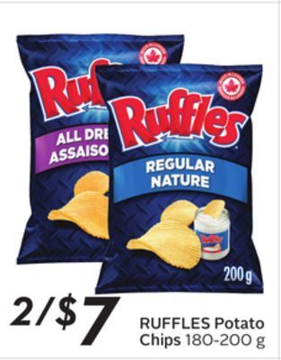 Sobeys Ruffles potato chips offer