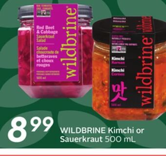 Sobeys Wildbrine kimchi or sauerkraut offer