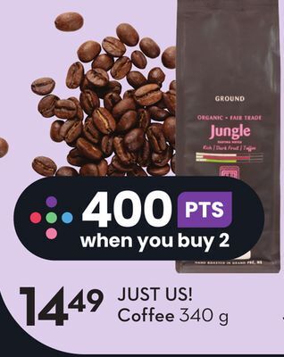 Sobeys Just us! coffee offer