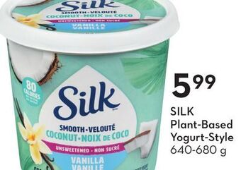 Sobeys Silk plant-based yogurt-style offer