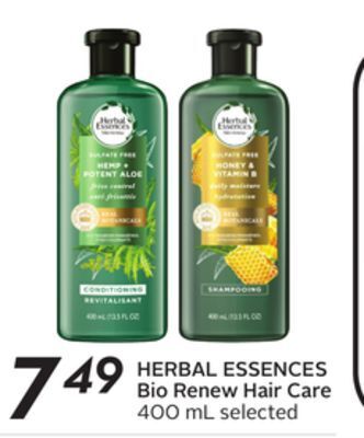 Sobeys Herbal essences bio renew hair care offer
