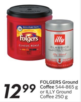 Sobeys Folgers ground coffee offer
