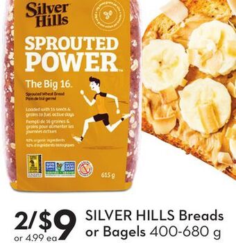 Sobeys Silver hills breads or bagels offer