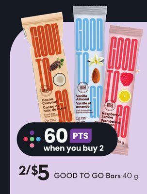Sobeys Good to go bars offer