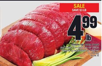 Loblaws Sirloin tip oven roast offer