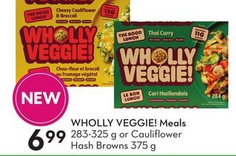 Sobeys Wholly veggie! meals offer