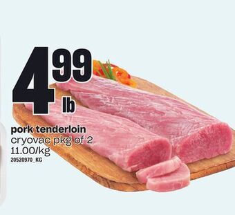 Loblaws Pork tenderloin, pkg of 2 offer