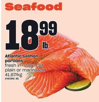 Loblaws Atlantic salmon portions offer
