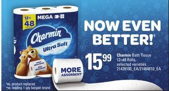 Loblaws Charmin bath tissue, 12=48 rolls offer