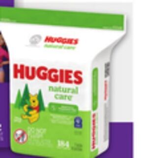 Loblaws Huggies 3's baby wipes, 168-192's offer