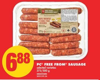 No Frills Pc® free from sausage, 375/500 g offer