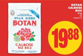 No Frills Botan calrose rice, 8 kg offer