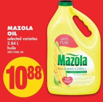 No Frills Mazola oil, 2.84 l offer