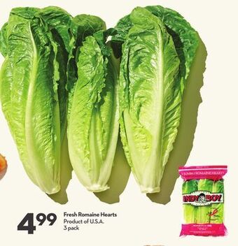 Longo's Fresh romaine hearts offer