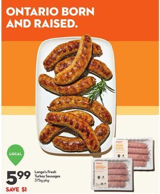 Longo's Longo's fresh turkey sausages offer