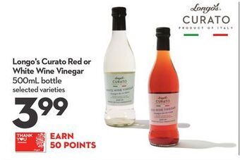 Longo's Longo's curato red or white wine vinegar offer