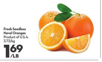 Longo's Fresh seedless navel oranges offer