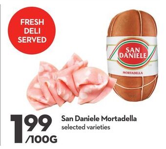 Longo's San daniele mortadella offer
