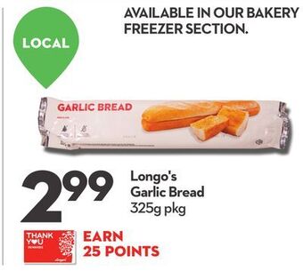 Longo's Longo's garlic bread offer