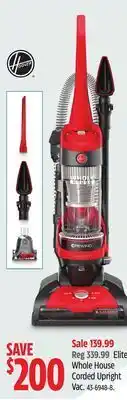 Canadian Tire Hoover whole house corded upright vac offer