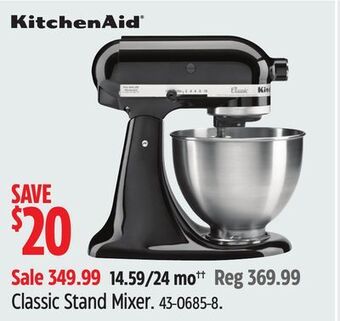 Canadian Tire Kitchenaid classic stand mixer offer