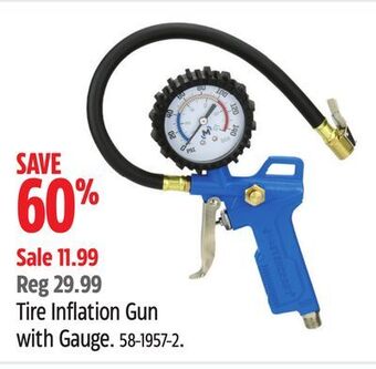 Canadian Tire Tire inflation gun with gauge offer