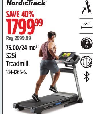 Canadian Tire Nordictrack s25i treadmill offer