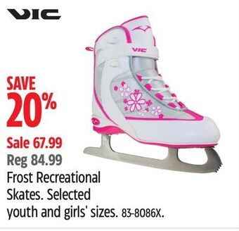 Canadian Tire Vic frost recreational skates offer
