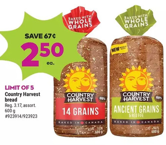 Giant Tiger Country harvest bread offer