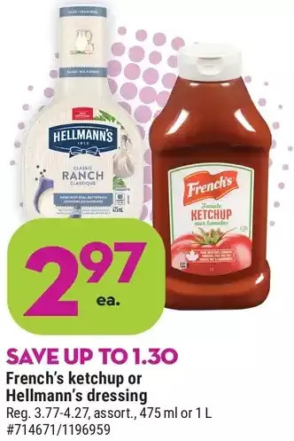 Giant Tiger French's ketchup offer