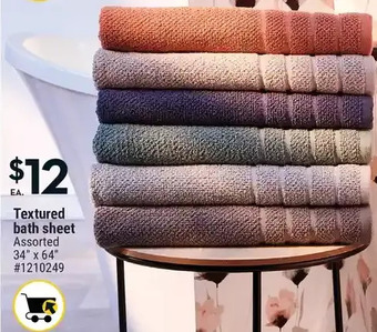 Giant Tiger Textured bath sheet offer