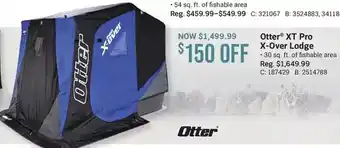Cabela's Otter xt pro x-over lodge offer