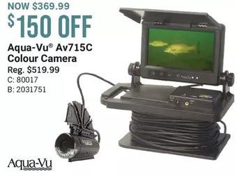 Cabela's Aqua-vu av715c colour camera offer