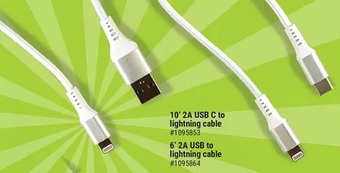 Giant Tiger 6' 2a usb to lightning cable offer
