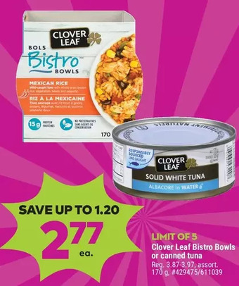 Giant Tiger Clover leaf bistro bowls offer
