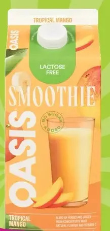 Giant Tiger Oasis smoothie offer
