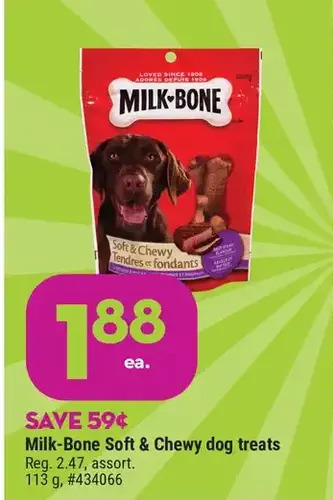 Giant Tiger Milk-bone soft & chewy dog treats offer
