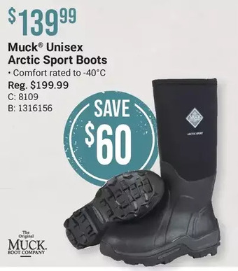 Cabela's Muck unisex arctic sport boots offer