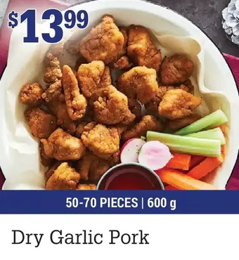M & M Food Market Dry garlic pork offer