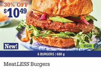 M & M Food Market Meatless burgers offer