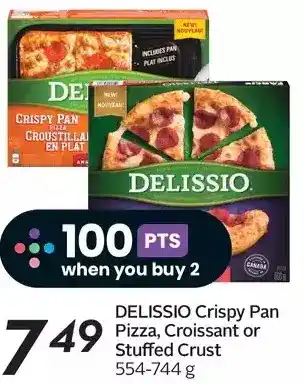 Sobeys Delissio crispy pizza, croissant or stuffed crust offer